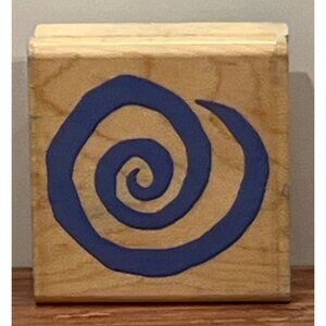 Rubber Stampede Decorative Swirl Wood Mounted Rubber Stamp A2327C